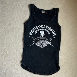 Harley-Davidson Black Sleeveless Top
